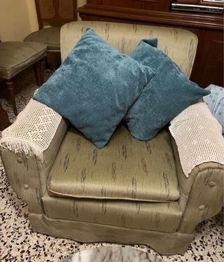 2 Sofás Individuales Tela