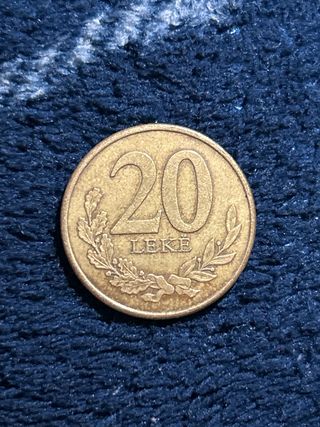 Moneda 20 Leke Albania