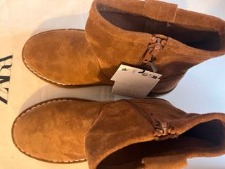 Botines piel niña talla 33