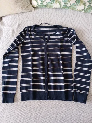 Lote 2 cardigans rebecas Kiabi rayas S/36