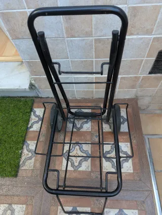 Carretilla plegable negra