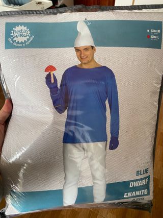 Disfraz Enanito Azul Talla L