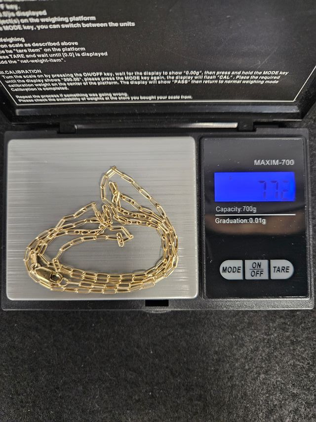 Cadena de Oro 18K, Bilbao Larga, 7,32gr, 66cm