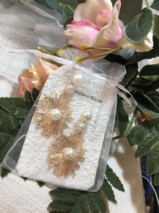 Pendientes Novia Bodas Fiesta Perlas