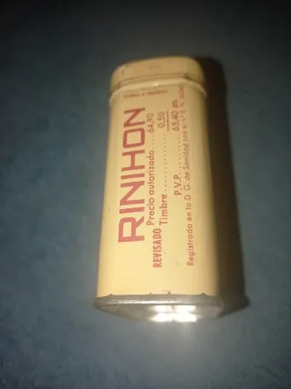 Lata antigua farmacia RINIHON