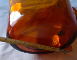 Jarra de cristal ámbar Duralex antigua