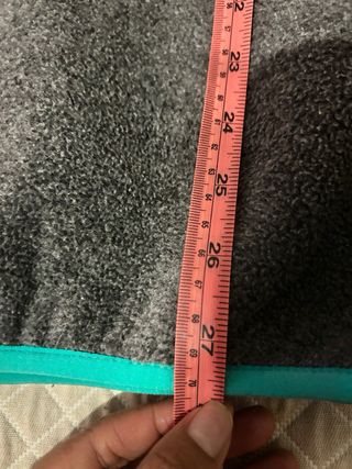 Forro polar Patagonia gris y turquesa