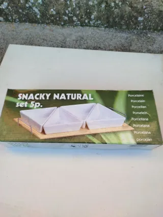 Conjunto vajilla porcelana y cristal