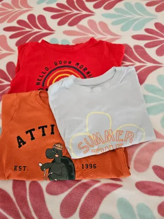 Lote 3 camisetas niño