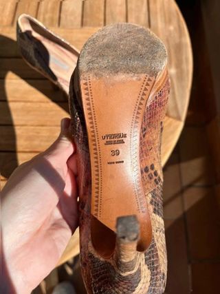 Tacones uterqüe peep toe efecto...