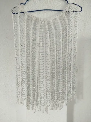 Capa de fiesta bordada a mano, novia