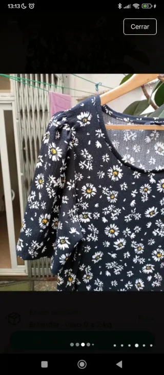 Vestido corto estampado flores Y regalo camiseta!