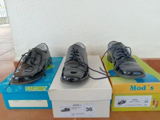 Zapato charol niño Tallas 33-34-35-36