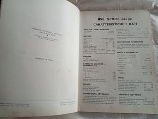 FIAT 850 SPORT Coupé e Spider Manuale Revisioni