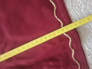 Kaftán Granate y Oro. Ligero y largo. 0, 64 x 1,34