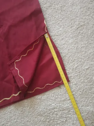 Kaftán Granate y Oro. Ligero y largo. 0, 64 x 1,34