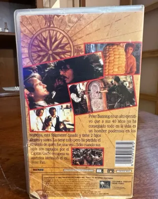 Película VHS Hook (El Capitán Garfio)