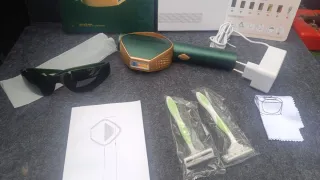 Depiladora IPL con gafas y cuchillas