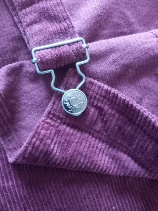 Vestido peto pana morado