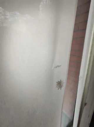 Cortinas beige con estrellas marrones