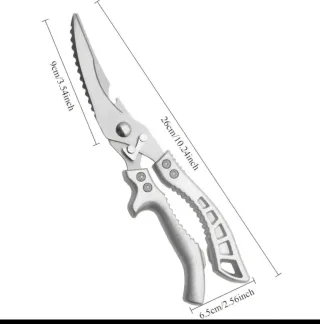 Tijeras de cocina multiusos de acero inoxidable