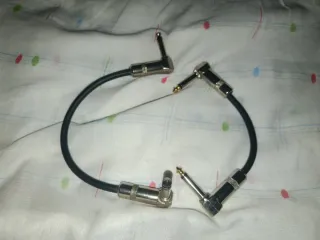Pack 2 cables conexión pedales guitarra