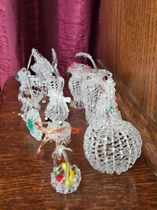 Lotto 13 Oggetti Vetro Vintage Collezione