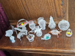 Lotto 13 Oggetti Vetro Vintage Collezione