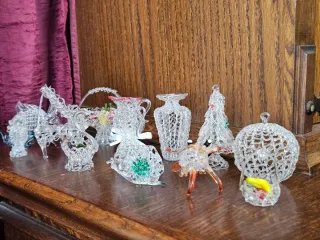 Lotto 13 Oggetti Vetro Vintage Collezione