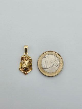 Colgante de Oro 18K, Rostro Jesús, 3,33gr, 2,5cm