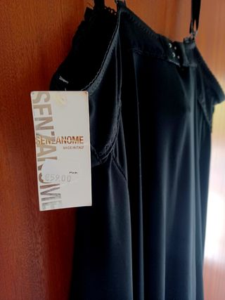 Vestido lencero Senzanome negro