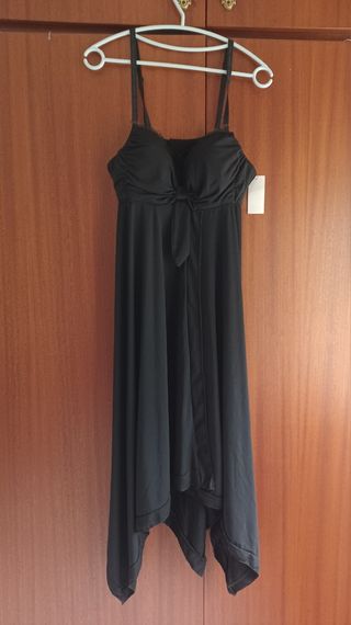 Vestido lencero Senzanome negro