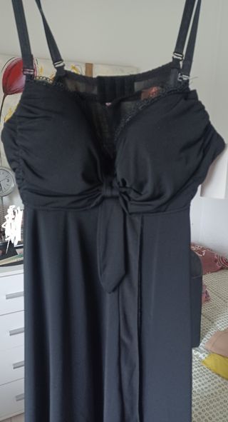 Vestido lencero Senzanome negro