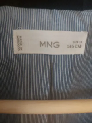 Americana MNG niño azul marino (talla146)