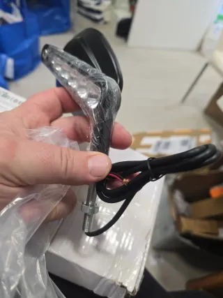 Espejos Moto Negros/Cromados Harley