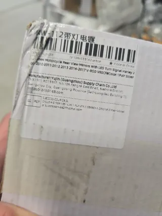 Espejos Moto Negros/Cromados Harley