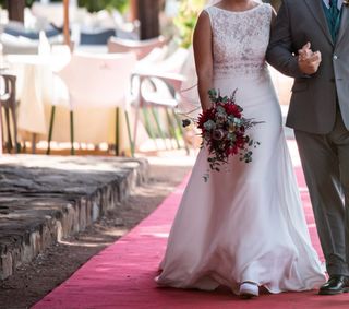 Vestido de Novia Encaje y Pedrería