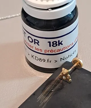 Pendientes infantiles Oro 18k ositos con Circonita