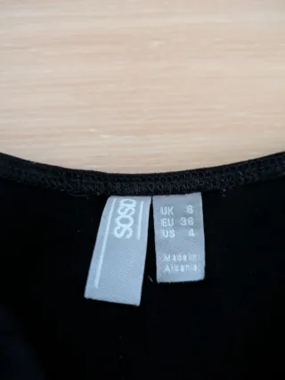 Mono largo negro espalda anudada