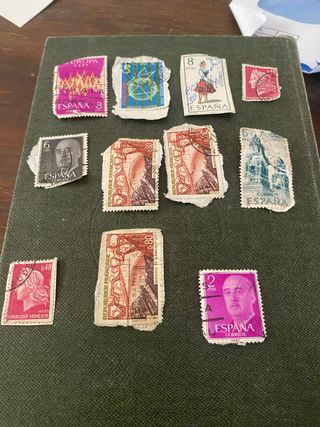 Lote Sellos Antiguos Colección España Francia