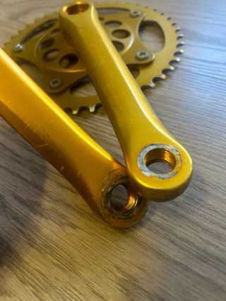 Plato y biela Thun dorado