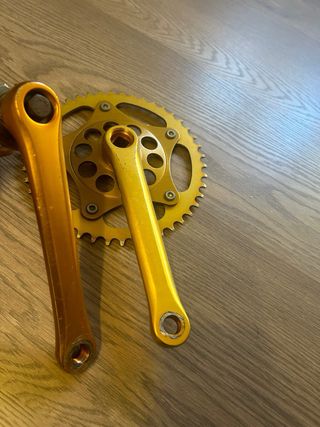 Plato y biela Thun dorado