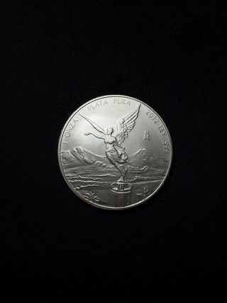 Moneda Plata Onza Libertad México 2012