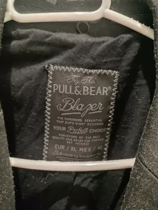 Blazer Pull&Bear Negro Talla M