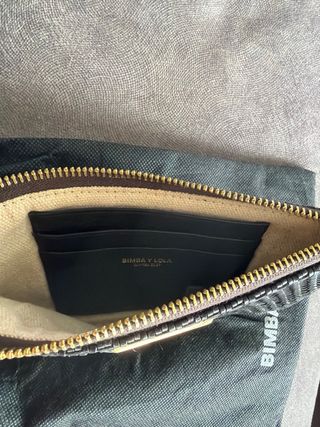 Cartera cuero trenzado Bimba y Lola NUEVA