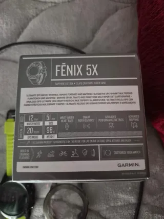 Garmin Fenix 5X Sapphire Slate Gray