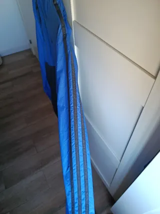 Chaqueta Adidas Talla L Azul y Gris