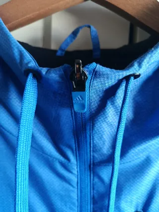Chaqueta Adidas Talla L Azul y Gris