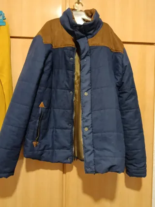 Chaquetón FANCYQUBE Azul/Dorado Talla XXXL