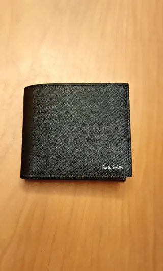 Portafoglio Paul Smith pelle nera disegno